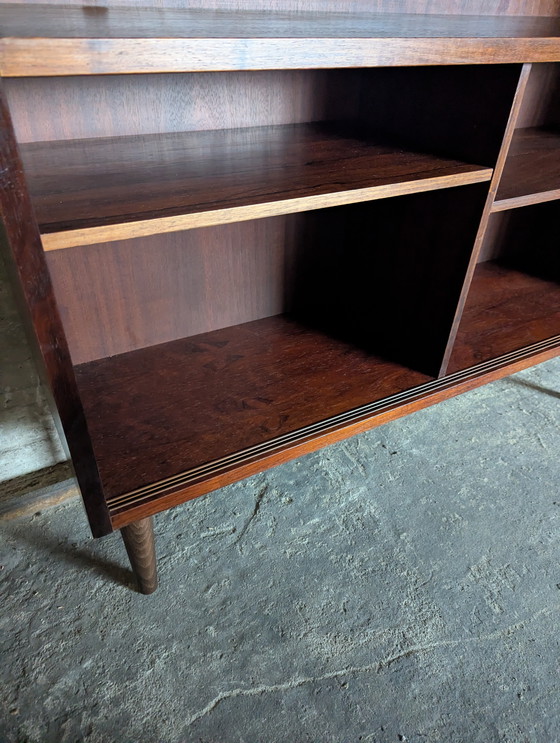 Image 1 of Armoire murale danoise vintage - tiroirs en verre