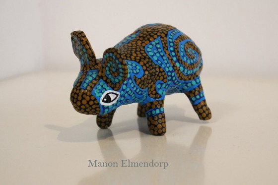100% Handmade Fantasy Animal Figurine No 25, Sculpture, Other, Brown (photo 2 of 6)