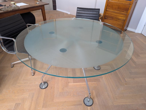 Table en verre Tecno Nomos originale