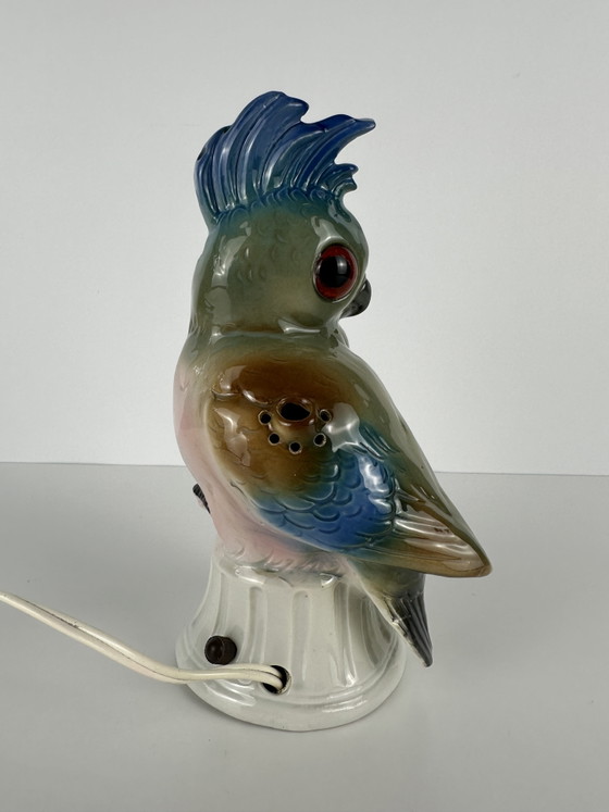 Image 1 of Art Deco (perfume) lamp - parrot