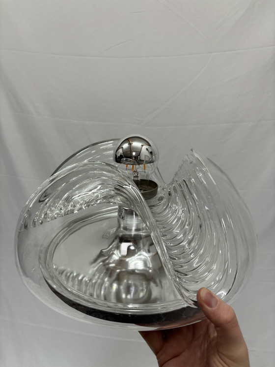 Image 1 of Lampe de plafond ou applique murale vintage Peill & Putzler Futura Wave, 1970