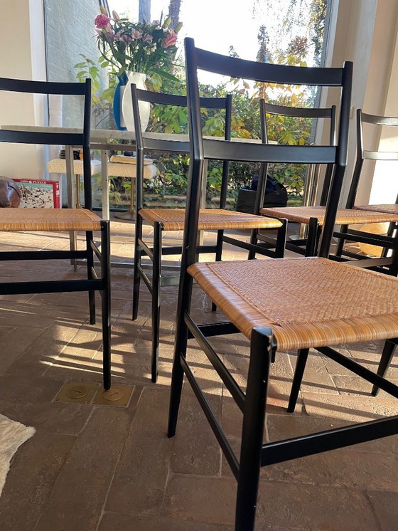 Image 1 of Chaises Gio Ponti Superleggera – Cassina – Noir