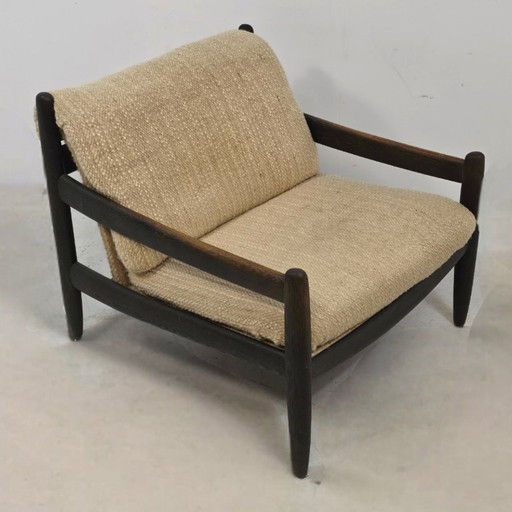 Fauteuil Carl Straub 60s orgineel brutalist mid century