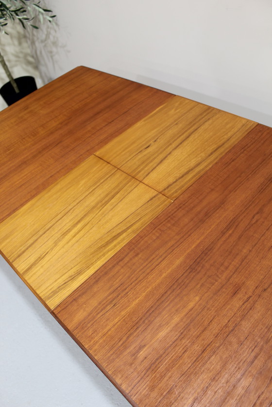 Image 1 of Vintage Uitschuifbare Eettafel - Jaren '60, Teak