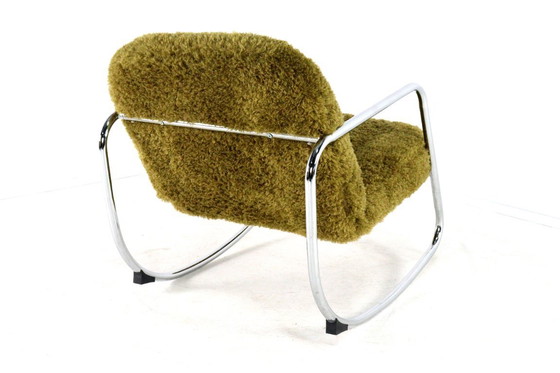 Image 1 of Poltrona a dondolo vintage imbottita