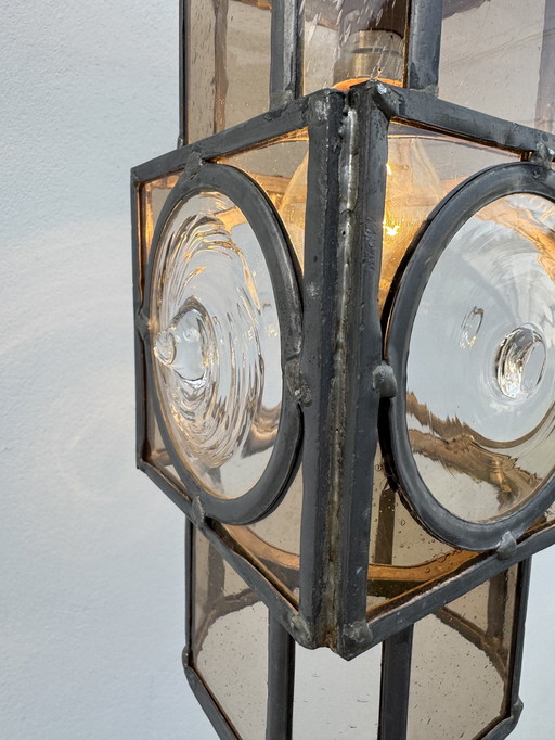 Lanterne vitrail Art Déco