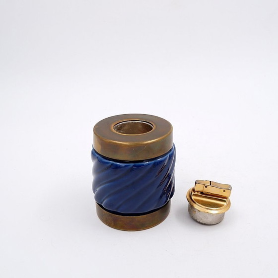 Image 1 of Ceramic and brass lighter by Tommaso Barbi, Italy, 1970s