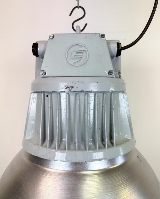 Image 1 of Large Industrial Aluminium Pendant Light from Elektrosvit, 1960s