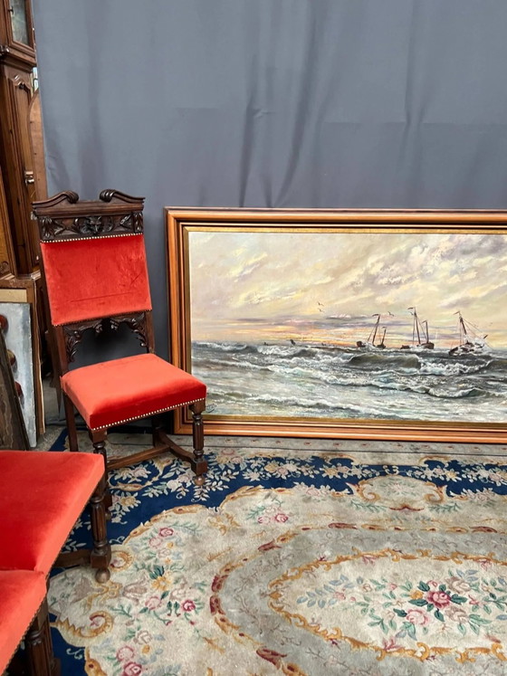 A. Claessens. Seascape. Large format. – Paintings & Drawings, Canvas (photo 8 of 14)