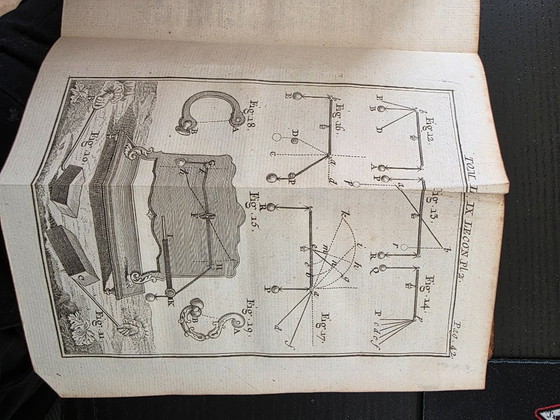 2 libri originali di fisica francese del 1745 e del 1748 – Nollet – Libri d'arte, Leather, Paper (photo 11 of 12)