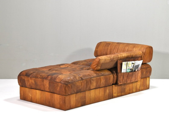 Image 1 of De Sede DS-88 Sectional Daybed / Sofa in Cognac Tan leather – Switzerland, circa 1970