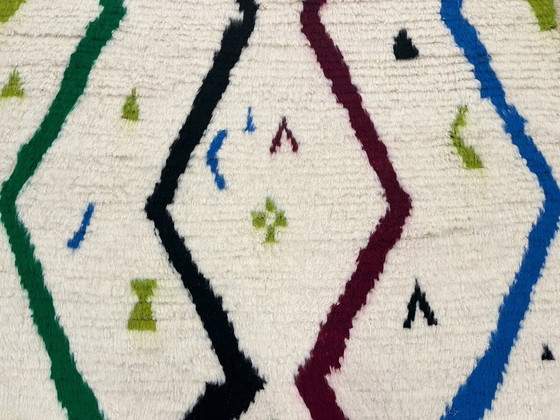 Image 1 of Tappeto marocchino in lana colorata - 239 cm x 160 cm