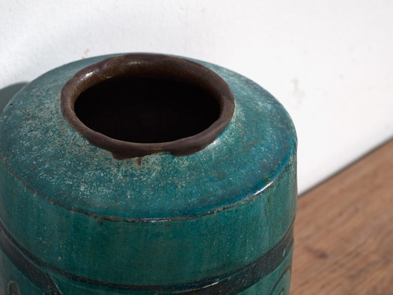 Antike smaragdgrüne emaillierte Vase (ca. 1820) #12 – Vasen (photo 14 of 40)