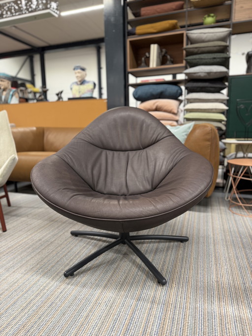 Label Vandenberg Hidde Soft Fauteuil pivotant Cuir de buffle d'eau