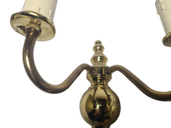 Two-Armed Wall Lamp, Sweden, 1970s – Wall lights, Brass (photo 3 of 8)