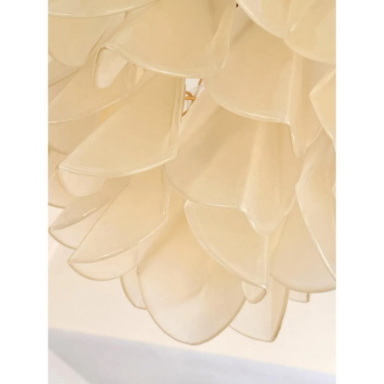 Image 1 of Zeitgenössischer, moderner Kronleuchter „Rondini“ aus Murano in geschliffenem Champagner-Ton von Simoeng