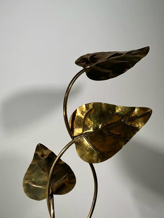 Image 1 of Stehleuchte 3 Blätter, 70er Jahre