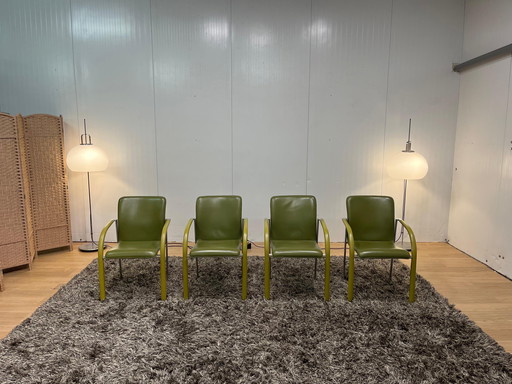 ZGAN Leolux Cimaronne Dining Room Chairs Green (4 pieces)