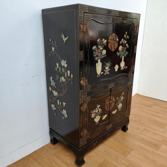 Meuble de mariage chinois vintage, vaisselier, buffet. Style Japandi chinois – Stone (photo 6 of 13)
