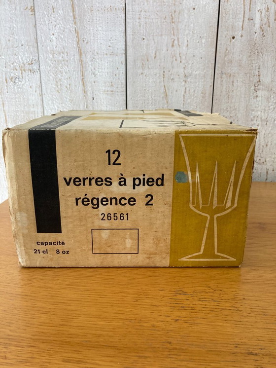 Image 1 of Set di 12 bicchieri di cristallo con scatola originale.