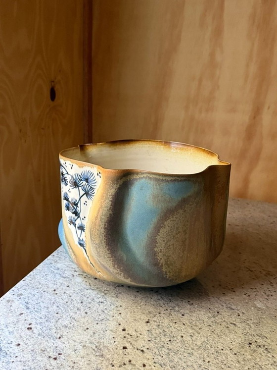 Unique Joop Cock Studio Pottery – Hand-Painted Sculptural Ceramic Vase Pot - Dutch Design Hand Made Ceramics (photo 7 of 15)
