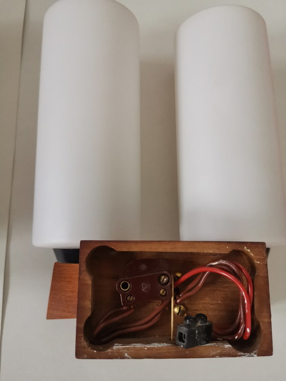 Image 1 of Set Deense Design wandlampen van Uno en Östen Kristiansson