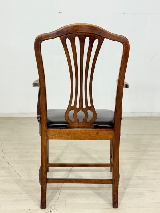 Image 1 of Art Nouveau desk chair, armchair, antique chair circa 1920