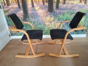 Set di 2 sedie ergonomiche a slitta Stokke Actulum 102 – design scandinavo
