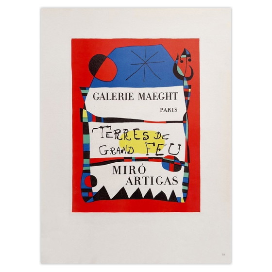 Image 1 of Joan MIRO AF 1955 - Terres de grand feu poster 1959