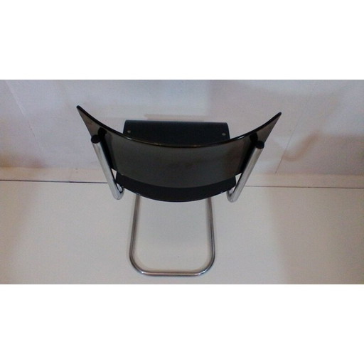 Sedia vintage in metallo di Jindrich Halabala