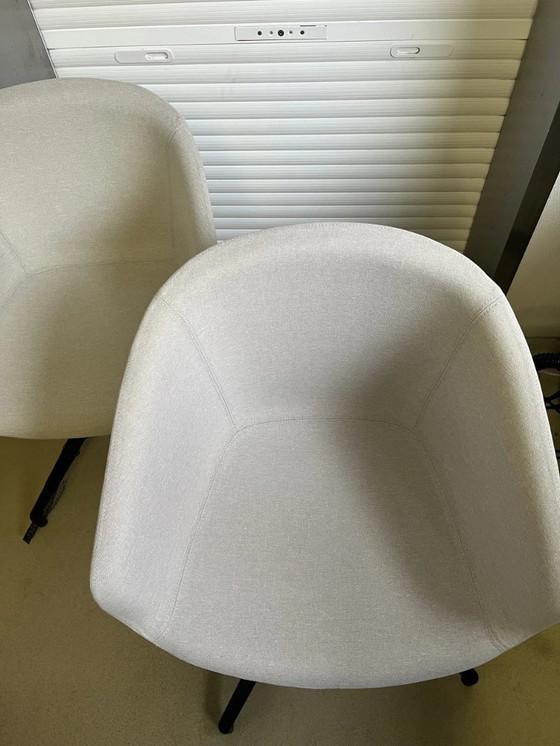 Image 1 of Gaber Basket Swivel Upholstered Bucket Chairs