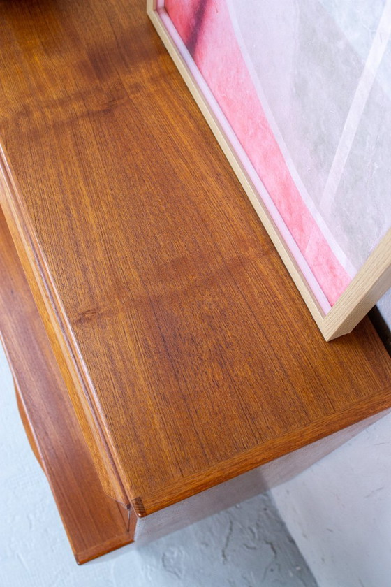 Image 1 of Scrivania da segretaria vintage in teak Erling Torvits, scrivania da scrittura danese