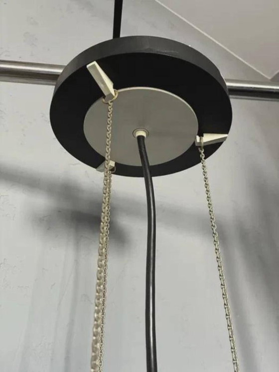 Peill & Putzler Pendant Lamp, 1970s vintage retro space age germany, Glass, Chrome, Transparent (photo 5 of 7)