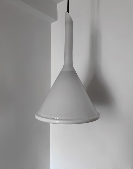 Lampada a sospensione in vetro di Murano degli anni '70