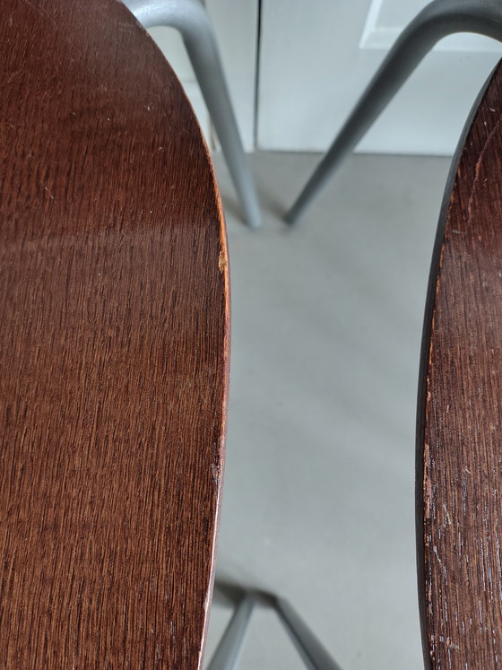 Image 1 of 4x vintage playwood eetkamerstoelen 