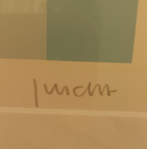 Serigrafía abstracta y geométrica de Fred Furda