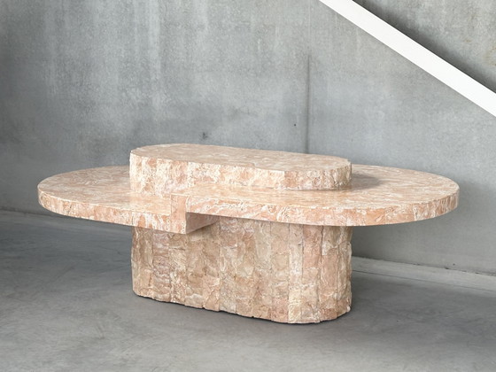 Vintage mactanstone salontafel jaren 80 – Steen (photo 7 of 7)