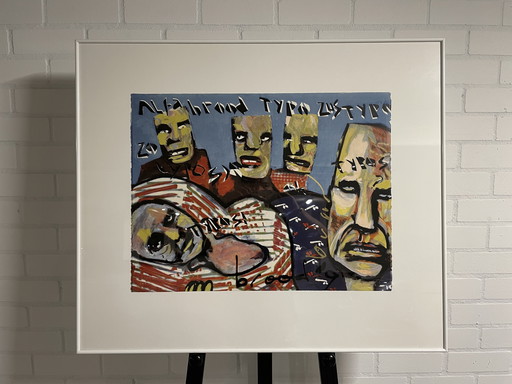 Herman Brood Lithograph - 'Alfabrood Typo Zus Typo Zo'