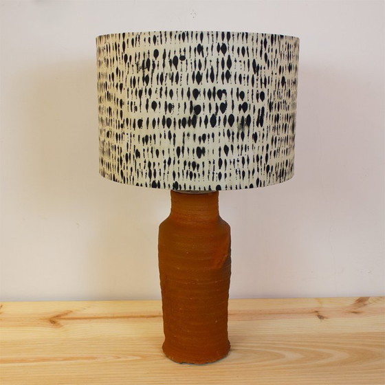 Image 1 of Table Lamp with Fabric Lampshade