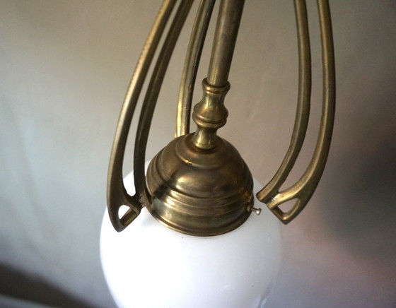 Image 1 of Plafonnier Art Déco en laiton