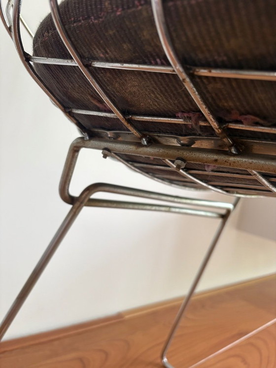 Image 1 of 4x Pastoe Draht-Esszimmerstühle