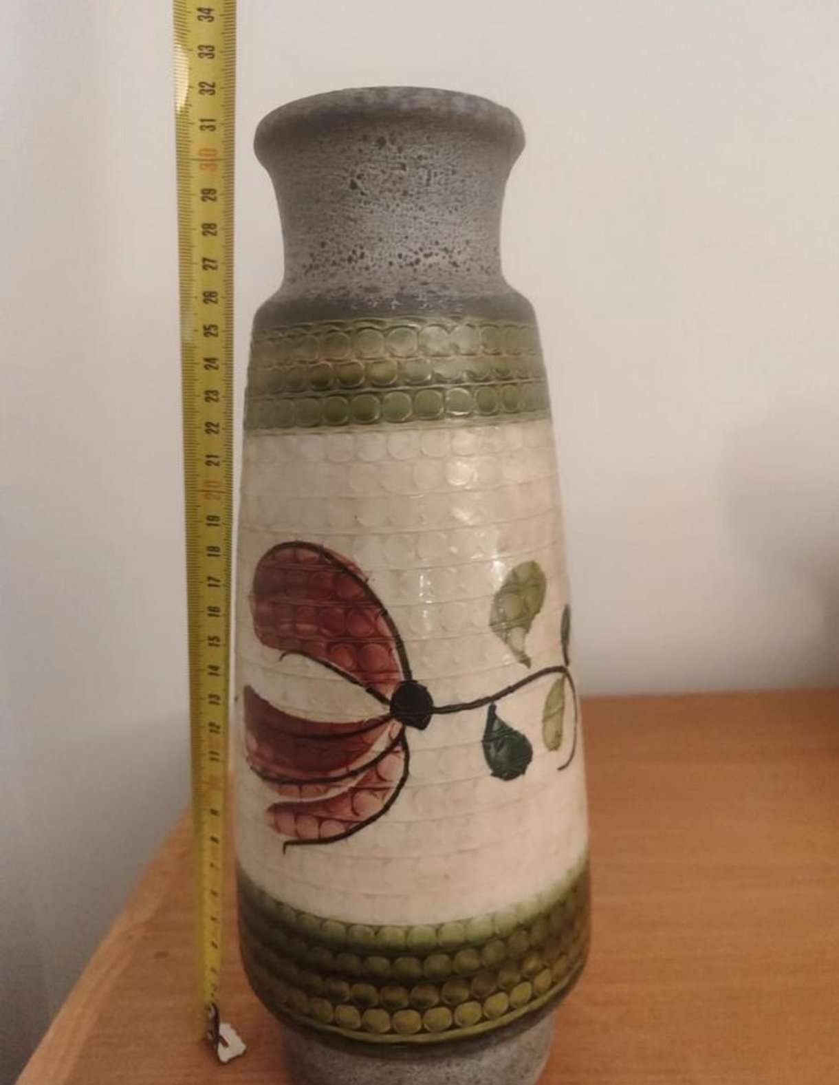 BAY w.germanyヴィンテージ壺VASE Bay Keramik” W.GERMANY Vintage Flower Vase (H25cm