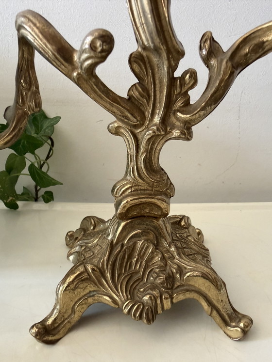 Portacandele in ottone a due braccia – Brass (photo 4 of 6)