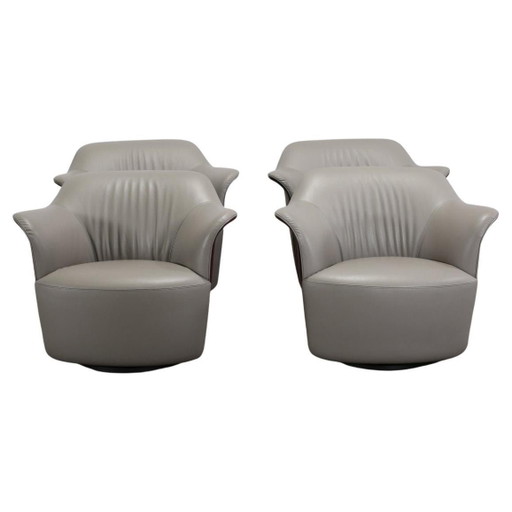 Set of 4 Salpol Armchairs by Angelo Mazzola in collaboration with Missoni