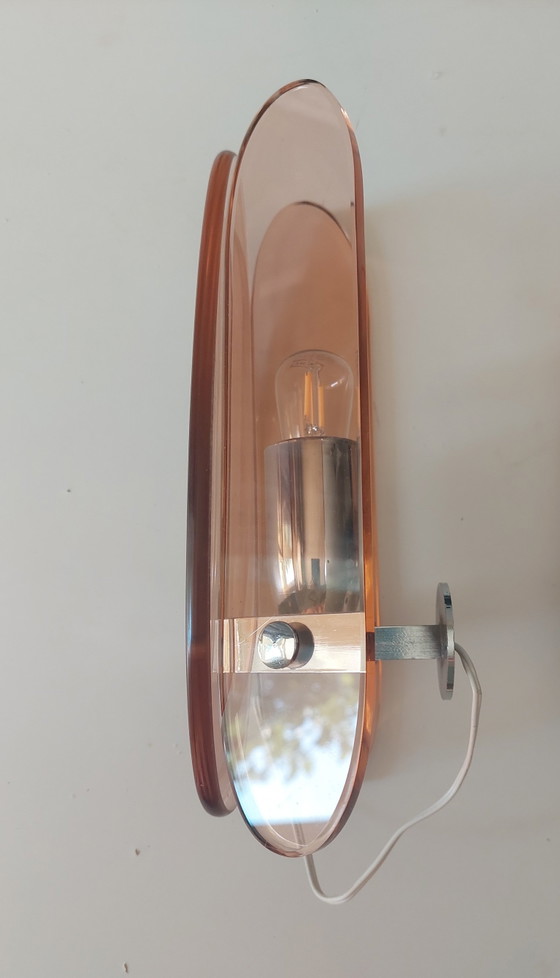 Image 1 of Set van twee Veca Murano wandlampen uit de jaren 70