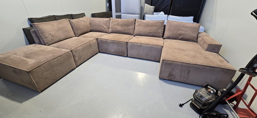 Sevin zitmax loose element sofa 6 parts rib fabric