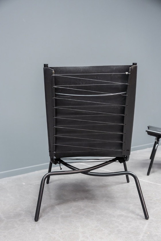 Image 1 of Loungestoelen met gekruiste poten, 2 stuks