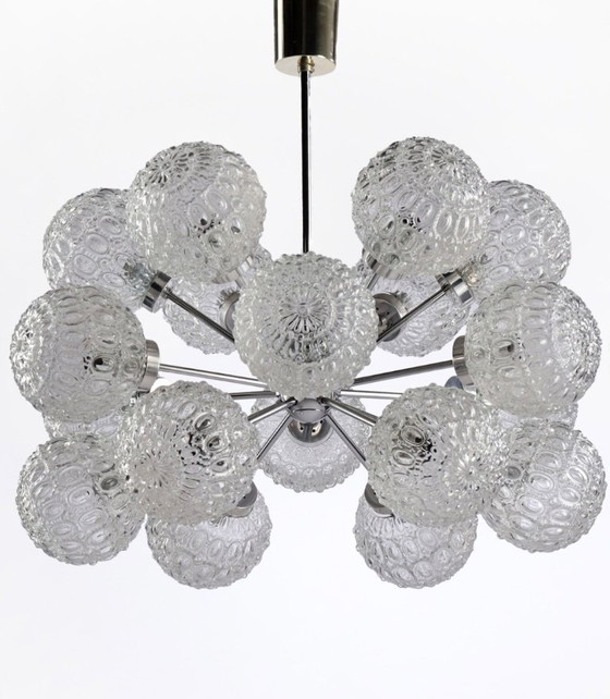 Image 1 of Sputnik vintage con 18 lampadine anni '70