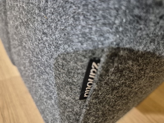 Image 1 of Zanotta Alfa 3 Seater - Gray - Wool Fabric - Top condition - Design.