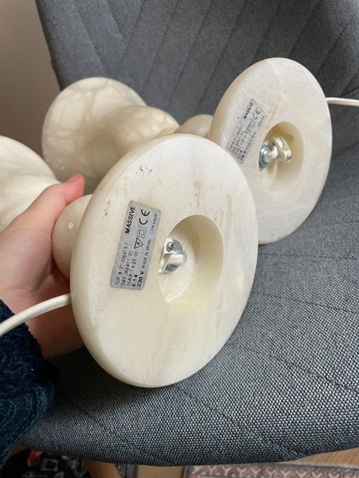 2x Alabaster table lamp from Massive